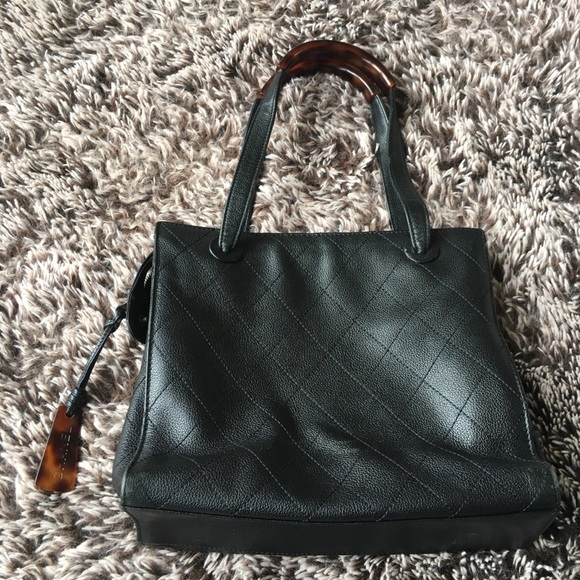 Vintage CHANEL small bag purse black leather - Picture 2 of 8